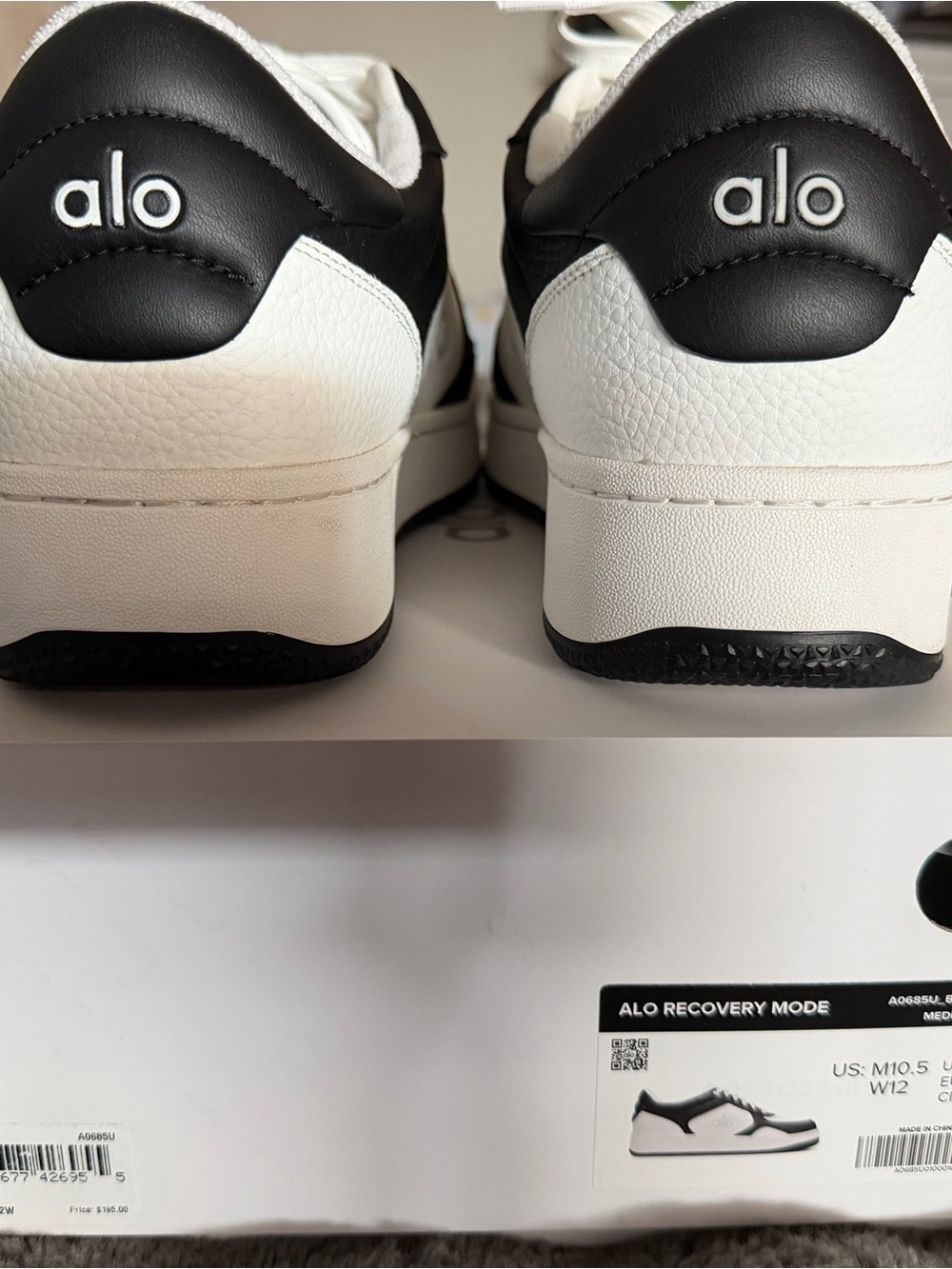 ALO Yoga Recovery Mode Sneakers in Black & White